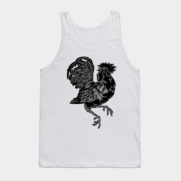 Rooster Tank Top by dezeight